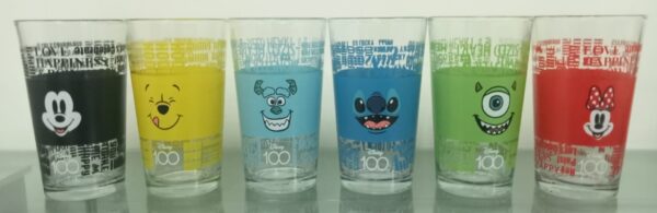 6 vasos de 100 años Disney, 480 ml cada uno