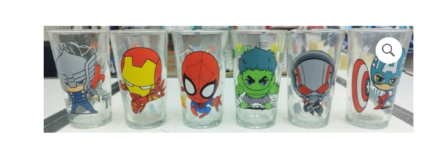 6 vasos de Avengers, 480 ml cada uno