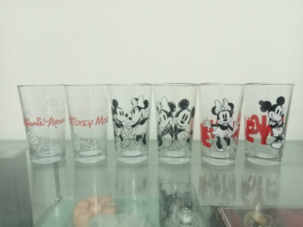 6 vasos de Mickey & Mimi blanco y negro, 480 ml cada uno - Image 3